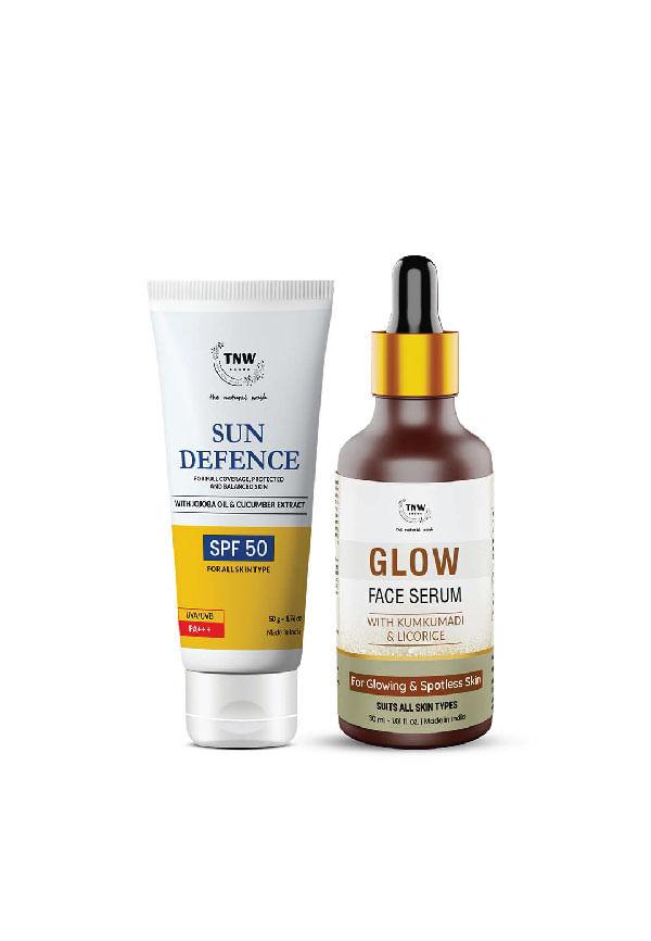 Spf Cream & Glow Face Serum
