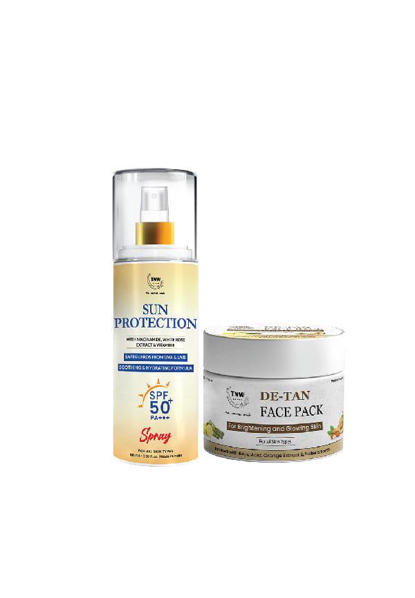 Sun Protection Spf 50 Spray + De Tan Pack (Ready To Use)