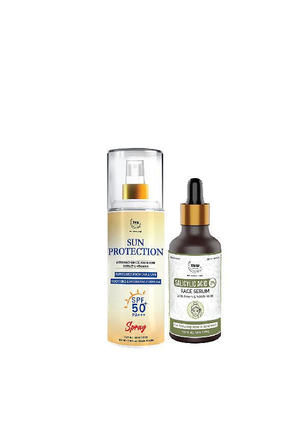 Sun Protection Spf 50 Spray + Salicylic Acid Face Serum