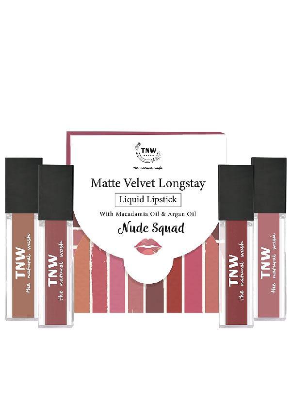 Matte Velvet Longstay Liquid Lipstick Mini Combo - Nude Shades