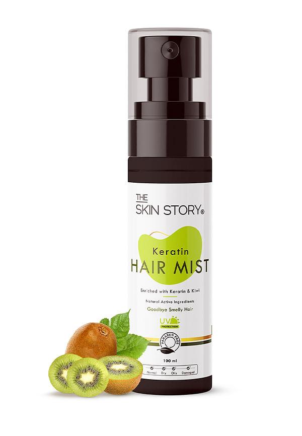 Keratin Hair Mist Enriched With Refreshing Kiwi Essence, UV Protection | For All Hair Types