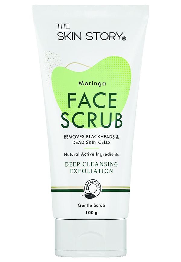 Moringa Face Scrub Removes Blackheads & Dead Skin Cells | Deep Cleansing Exfoliation | Gentle Scrub