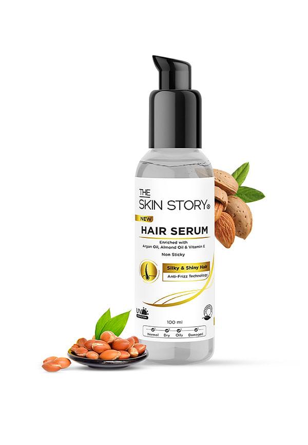 Hair Serum With Anti Frizz Technology And UV Protection, Non-Sticky For Silky Hair