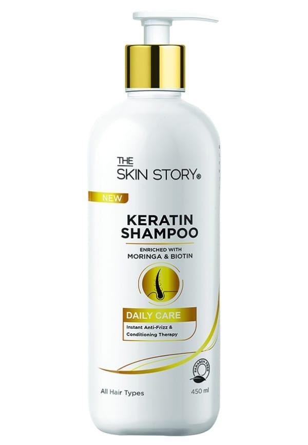 Keratin Shampoo Enriched With Biotin | Instant Anti Frizz & Conditioning Therapy For Daily Hair Care