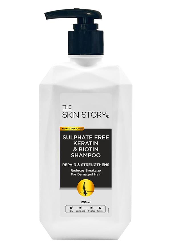 Sulphate Free Keratin Biotin Shampoo For Damaged Hair