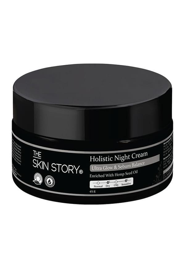 Holistic Night Cream Enriched With Hemp Seed Oil For Ultra Glow & Sebum Control