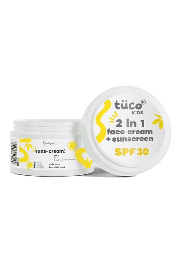 2 in 1 Face Cream + Sunscreen SPF 30 with Saffron oil for Kids