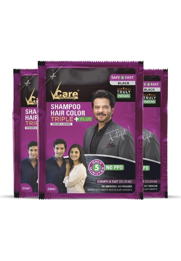 Shampoo Hair Color Triple Plus - Black