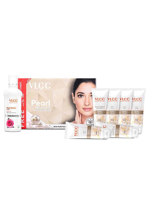 Pearl Facial Kit with FREE Rose Water Toner