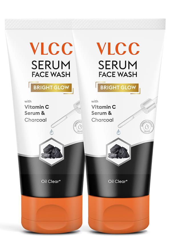 Bright Glow Serum Face Wash with Vitamin C Serum & Charcoal