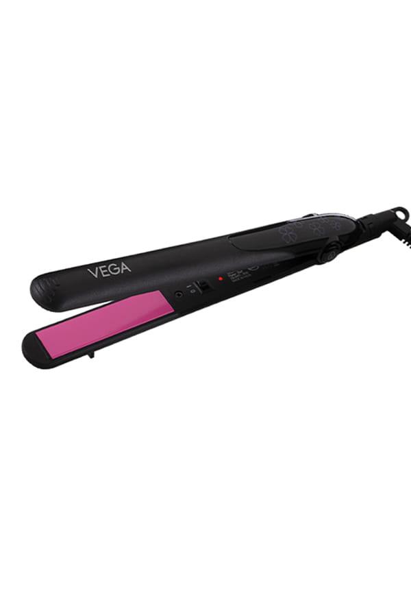 Vega Adore Hair Straightener with Ceramic Coated Plates & Quick Heat-Up (VHSH-18), Color May Vary, (Made In India)