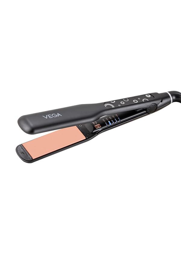 Pro-Ease Hair Straightener With Adjustable Temperature And Wide Ceramic Coated Plates