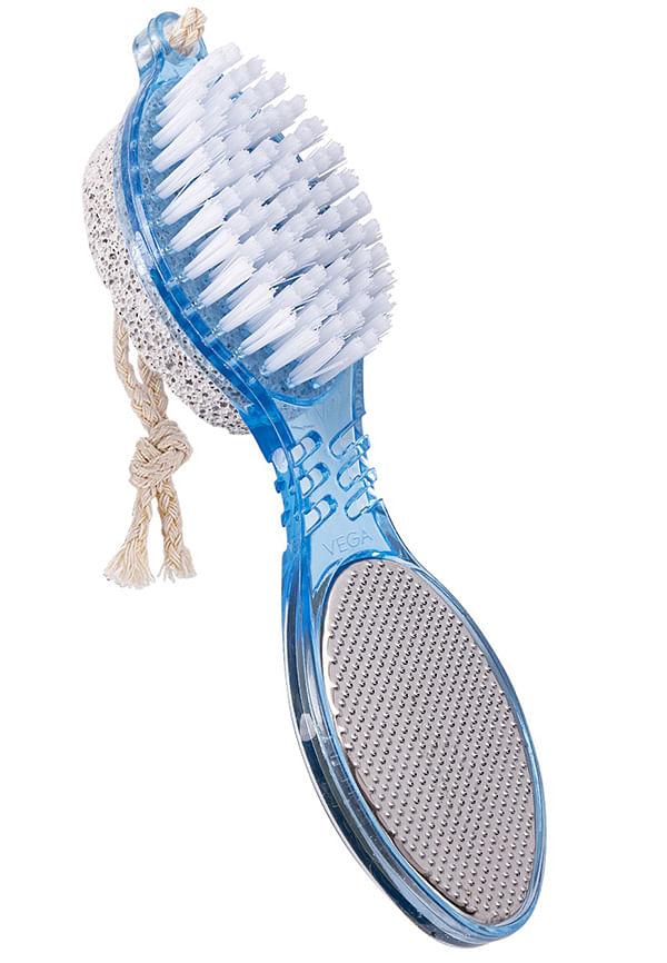 4 In 1 Foot Pedicure Brush, Pumice Stone, Scrubber & File For Soft Care (PD-02)