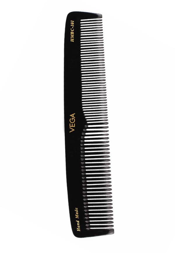 Vega Graduated Black Dressing Handmade Hair Comb, (India's No.1* Hair Comb Brand)for Men and Women, (HMBC-101)