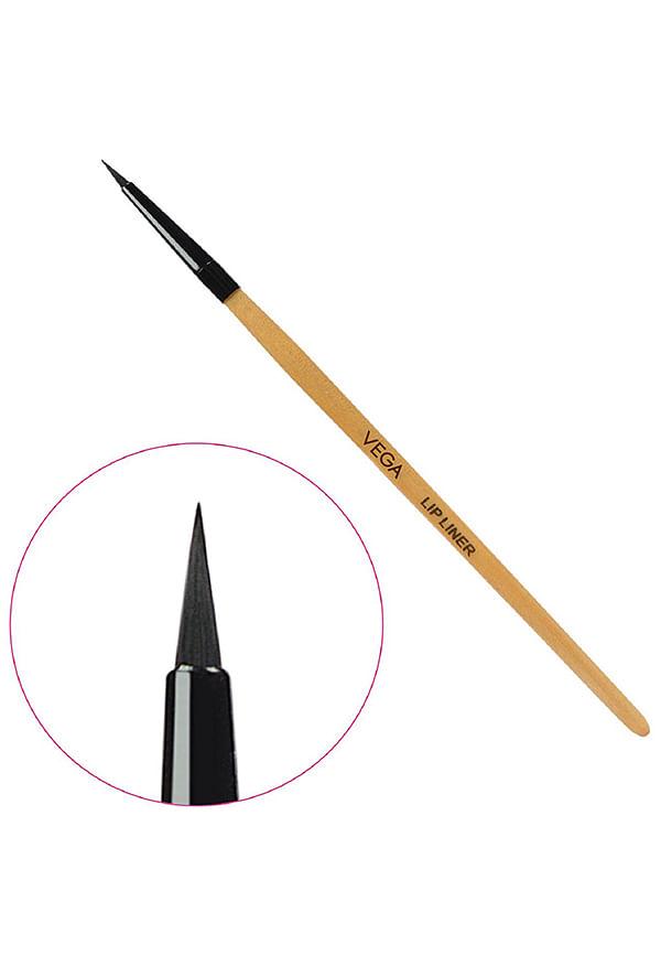 Lip Liner with Wooden Handle and Natural Animal/Synthetic Hair, (EV-15)