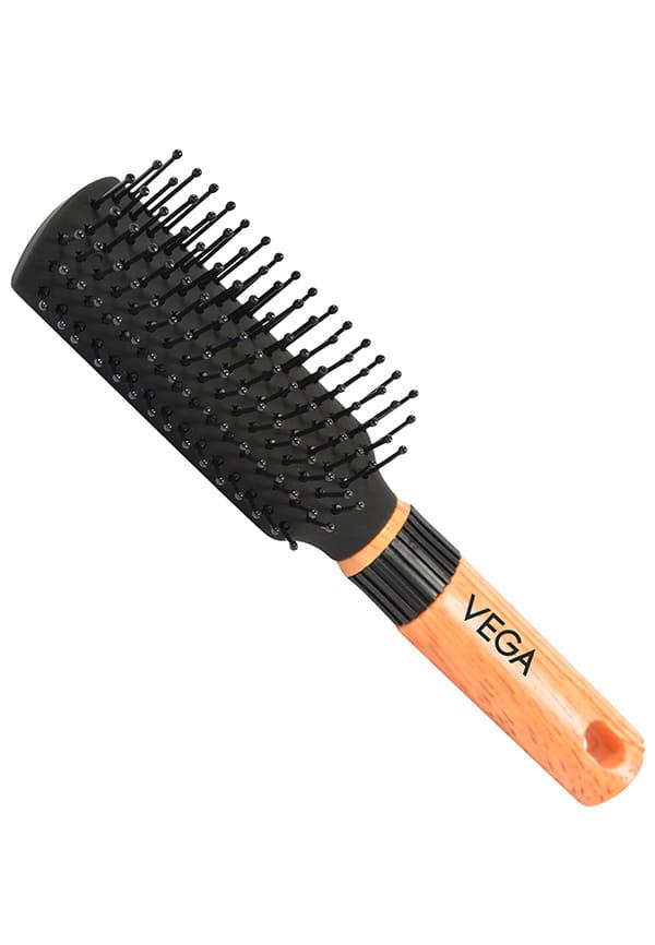 Vega Mini Flat Hair Brush (India's No. 1* Hair Brush Brand) for Men & Women (R5-FB)