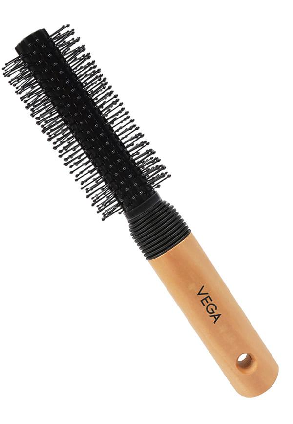 Vega Round Hair Brush (India's No.1* Hair Brush Brand) for Adding Curls, Volume & Waves In Hairs| Men and Women| All Hair Types (E8-RB)