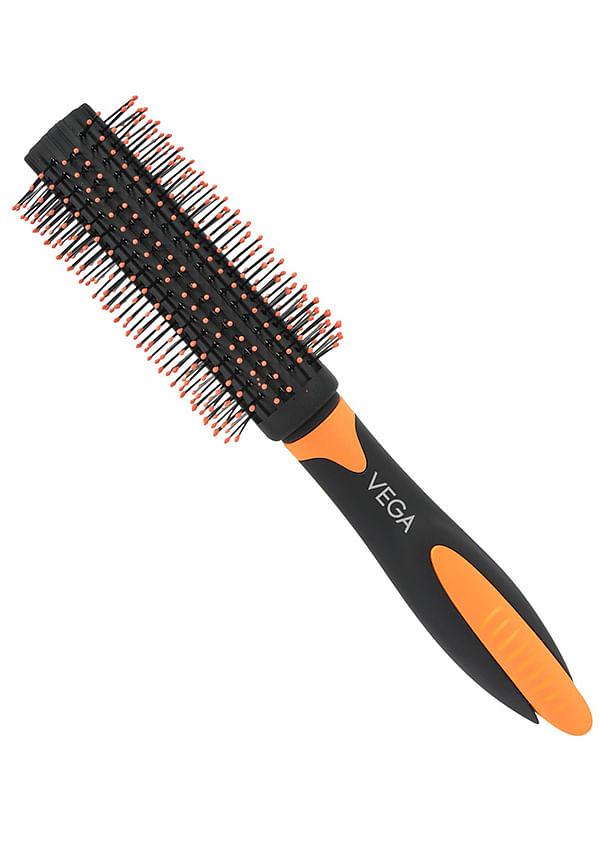 Vega Round Hair Brush (India's No.1* Hair Brush Brand) with Sectioning Clip (E20-RB)