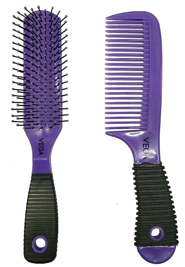 Hair Grooming Set- Flat Hair Brush and Combfor Man and Women, (HBCS-02)