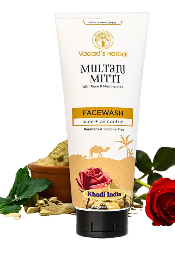 Multani mittiI Facewash With Rose & Niacinamide