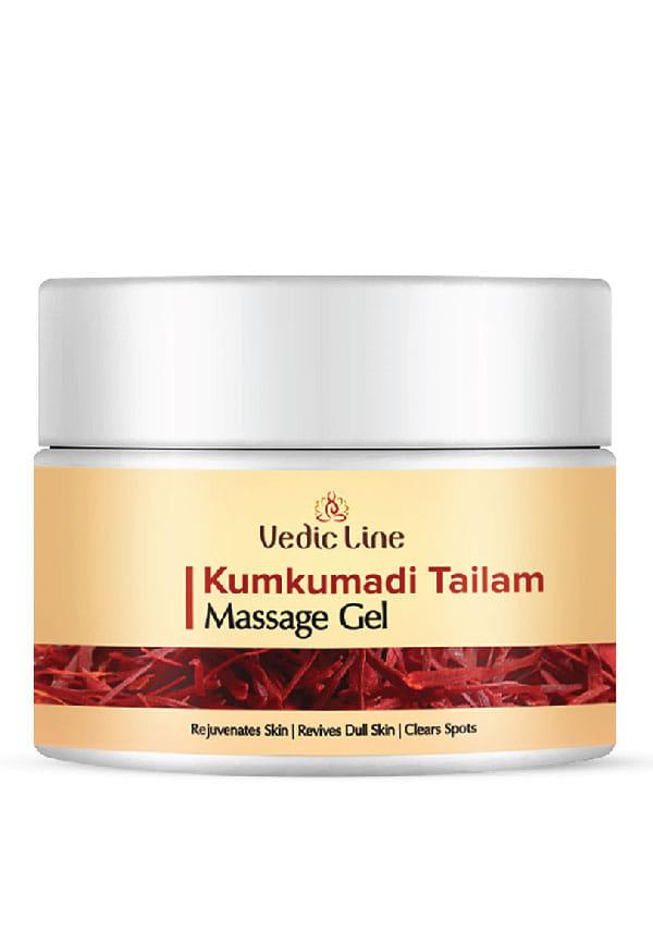 Kumkumadi Tailam Face Gel, Minimize Dark Spots, Wrinkles & Fine Lines