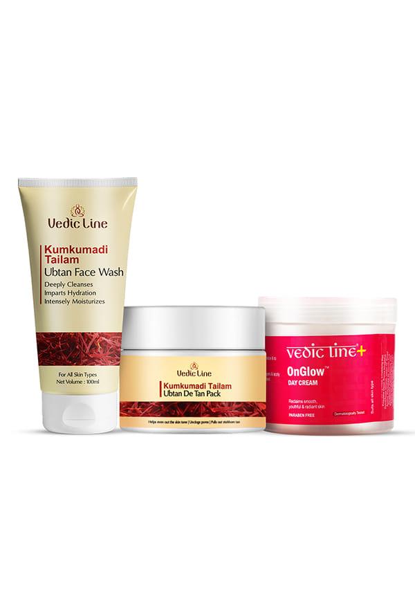 Kumkumadi Tailam De Tan Kit (Pack Of 3)