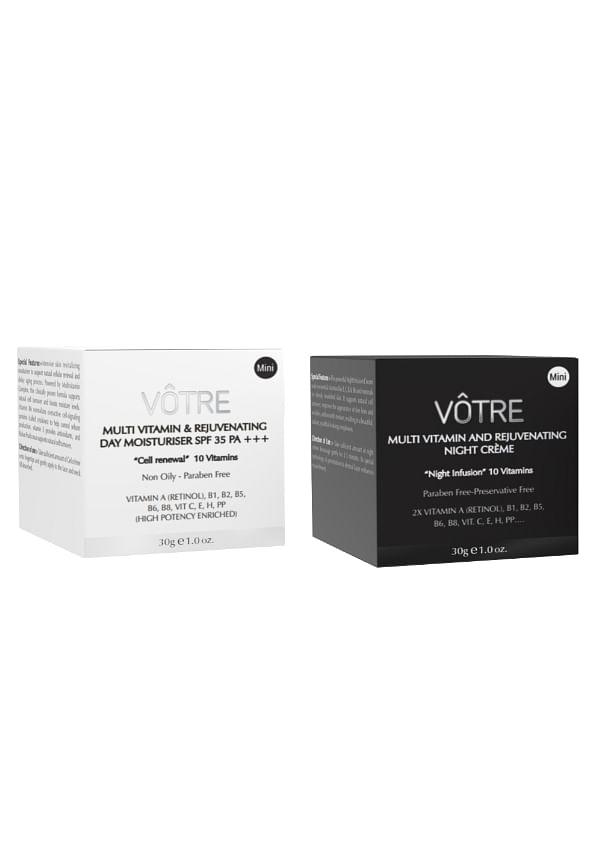 Mini Multivitamin & Rejuvenating Day & Night Cream Combo