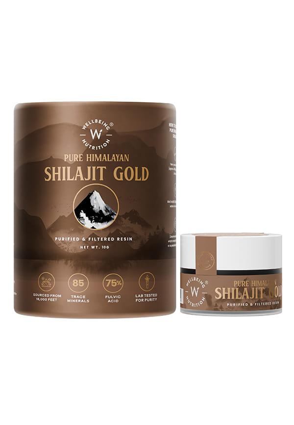 Pure Himalayan Shilajit Gold for Strength, Stamina, Performance, Stress Relief and Vitality