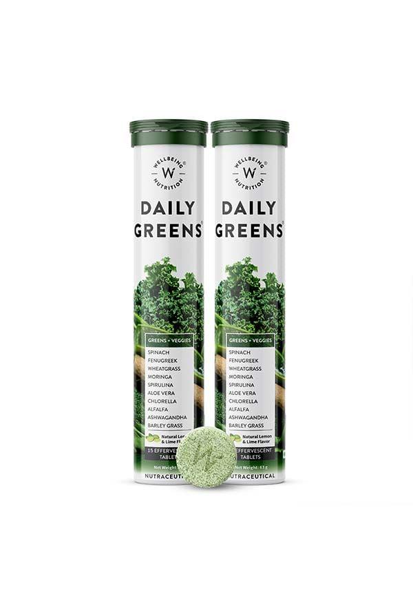 Daily Greens  Wholefood Multivitamin - 30 Tablets(Pack of 2)