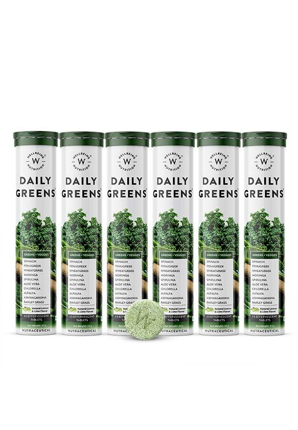 Daily Greens Wholefood Multivitamin -90 Tablets (Pack of 6)
