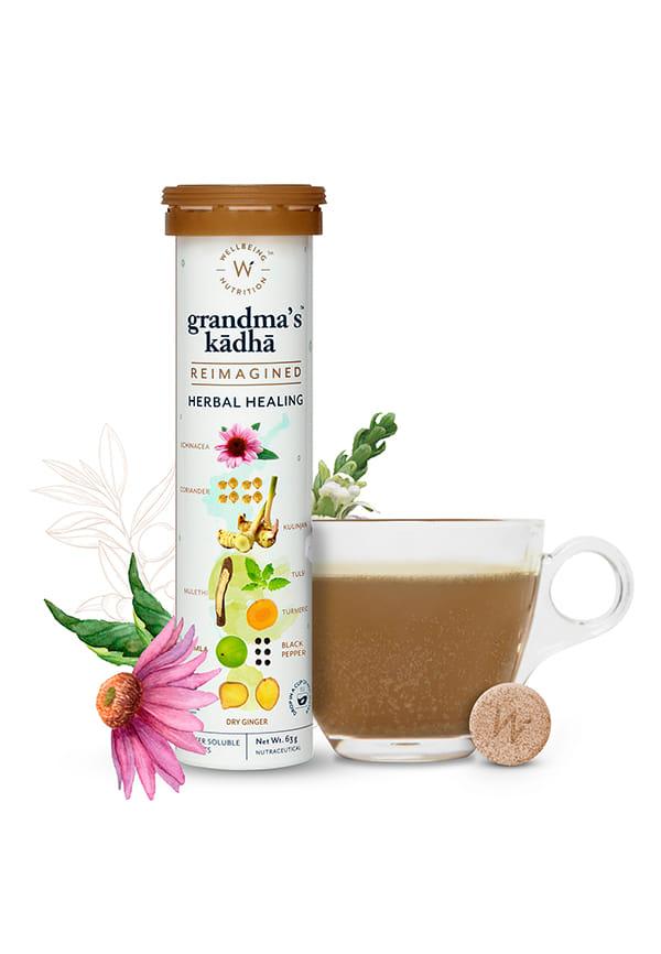 Grandma'S Kadha-Herbal Ayurvedic Kadha - (15 Efferversant Tablets)