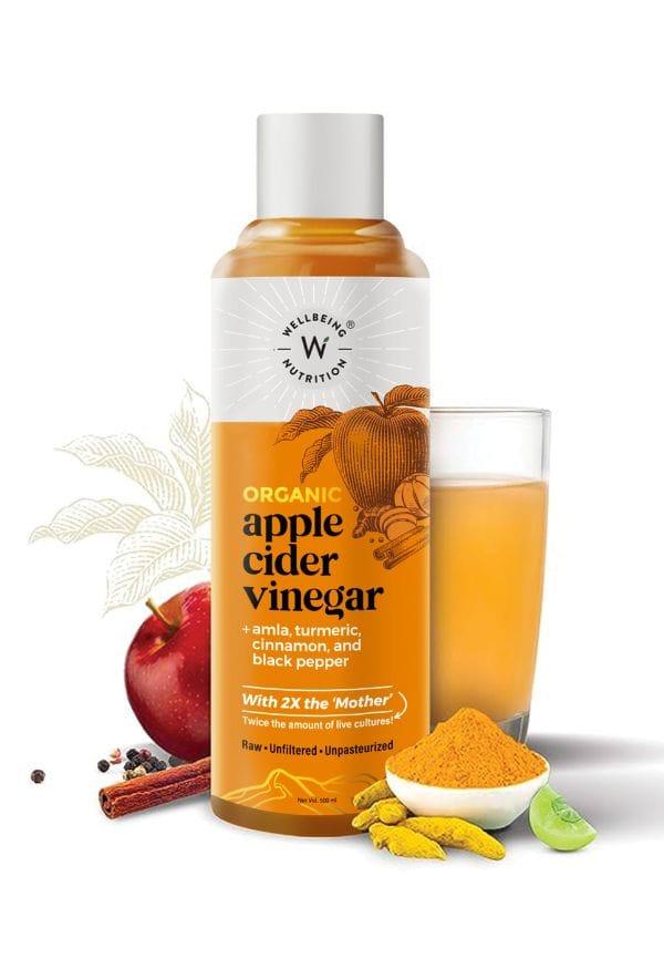 Organic Apple Cider Vinegar With Amla, Turmeric, Cinnamon & Black Pepper