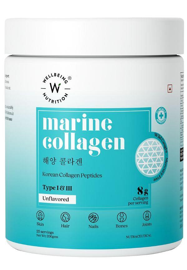 Korean Marine Collagen Peptides Peptides| Hydrolyzed Type 1, Unflavored - 200g