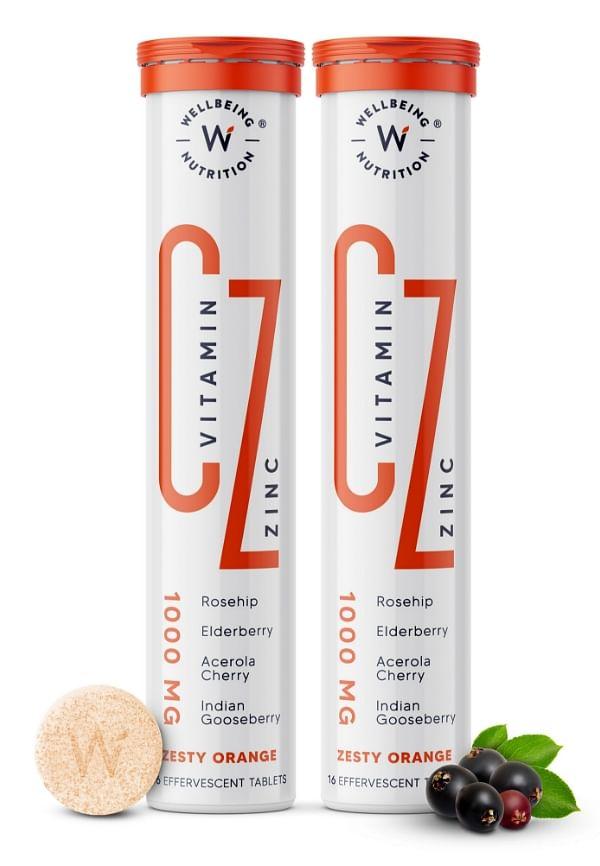 Vitamin C + ZincNatural and Organic Immunity Booster100% RDA1000mg Vitamin C (32 Effervescent Tablets)