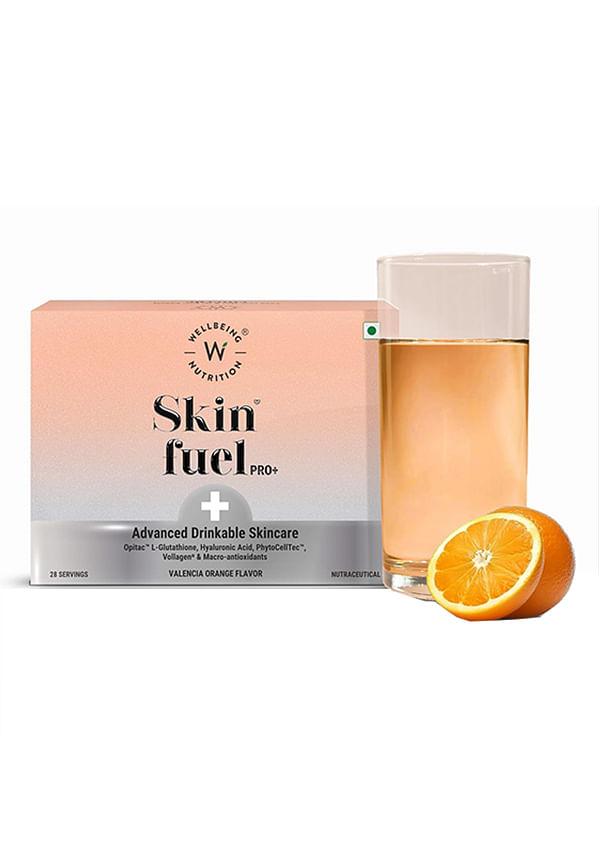 Wellbeing Nutrition Skin Fuel Pro+| Strawberry Flavour, 28 Servings