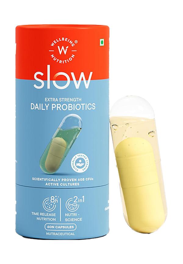 Slow Advanced Daily Probiotics + Omega 3 | 14 Unique Strains