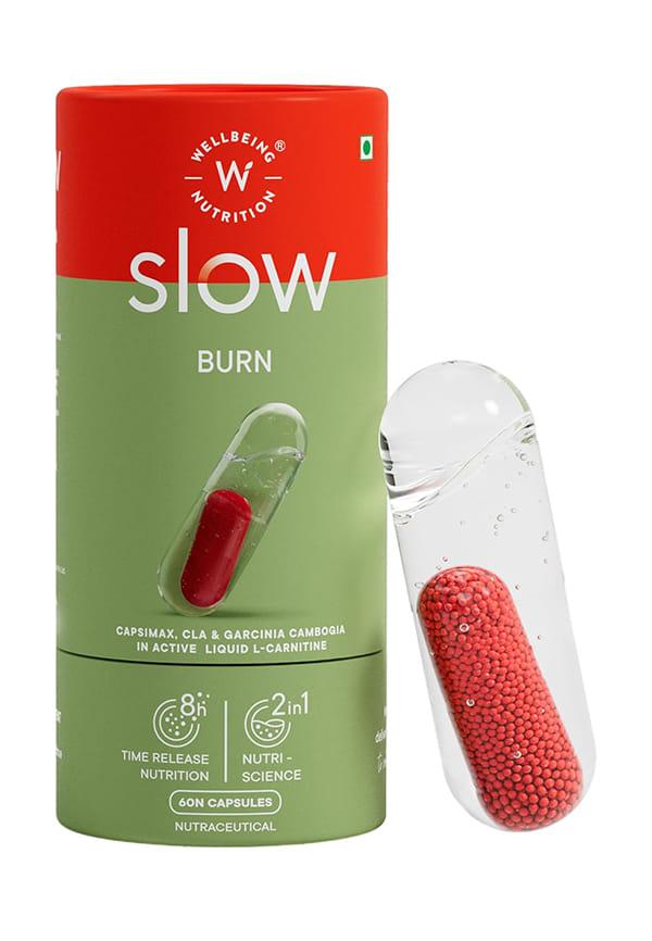 Slow Burn with Capsimax, Garcinia, Chromium & Liquid L-Carnitine