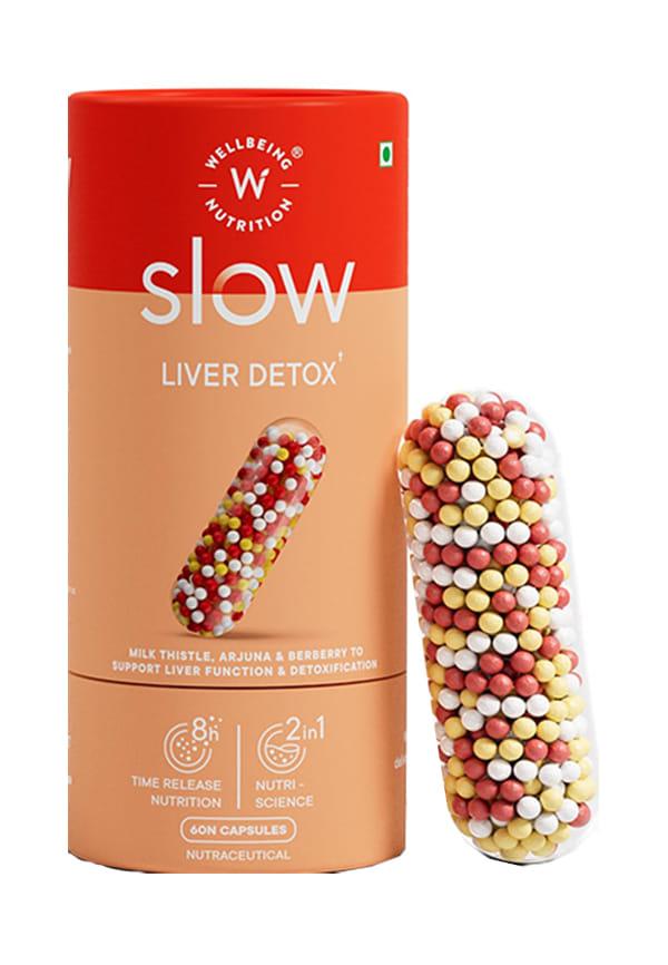 Slow Liver Detox Supplement | Clinically Proven Milk Thistle, Berberry