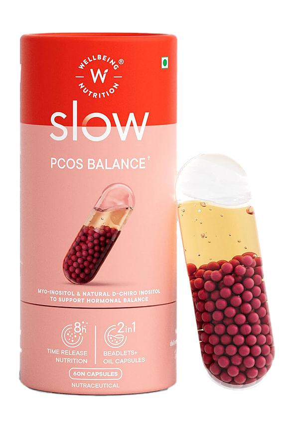Slow PCOS Supplement for Women | Caronositol, Myo-inositol, Vitamins