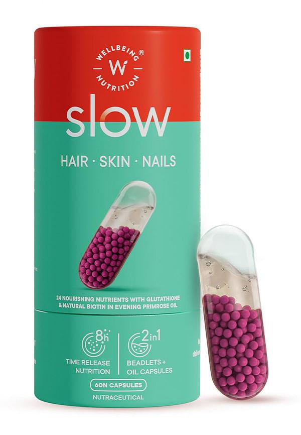 Slow Skin, Hair & Nails Capsule || Skin hair nail vitamins