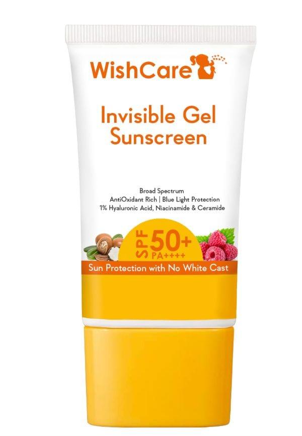 Invisible Gel Sunscreen SPF50+ PA++++ - Broad Spectrum Protection With No White Cast