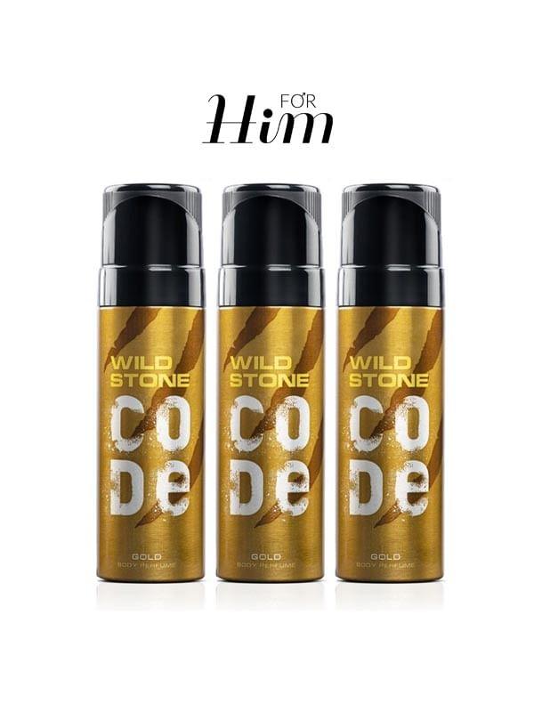 Code Gold Body Perfume For Men - Combo