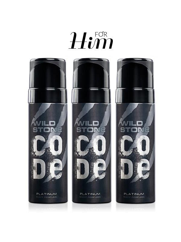 Code Platinium Body Perfume For Men - Combo