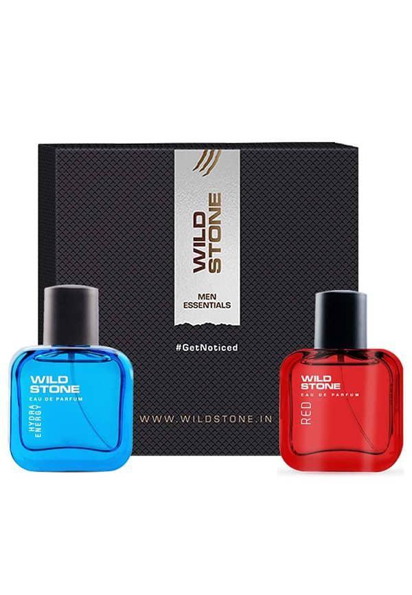 Gift Hamper with Hydra Energy and Red Long Lasting Mens Perfume