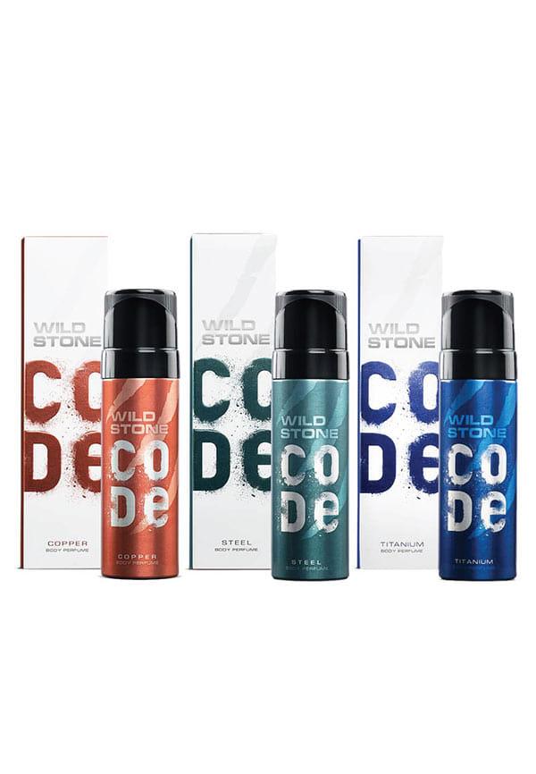 CODE Steel, Copper and Titanium Body Perfume for Men