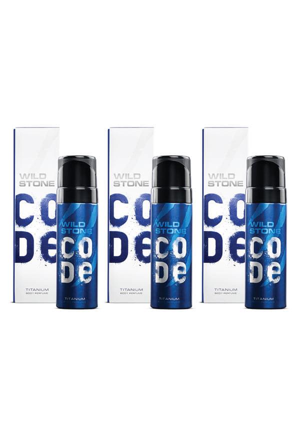 CODE Titanium Long Lasting No Gas Body Perfume for Men