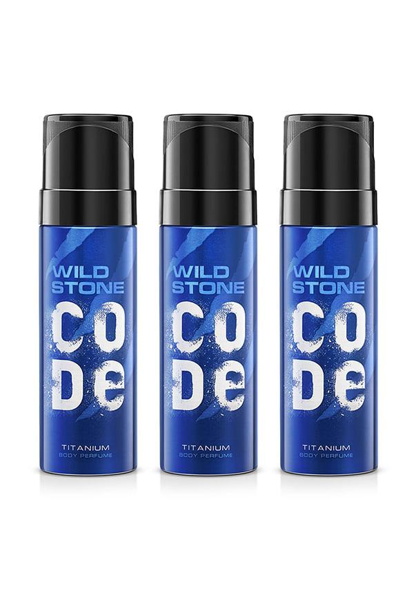 CODE Titanium Long Lasting No Gas Body Perfume for Men
