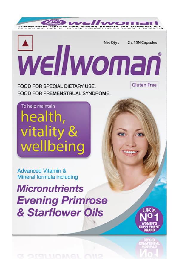 Wellwoman 30 Capsules - Maintain Health and Vitality with the UK's No.1 Women's Multivitamin Supplement Brand