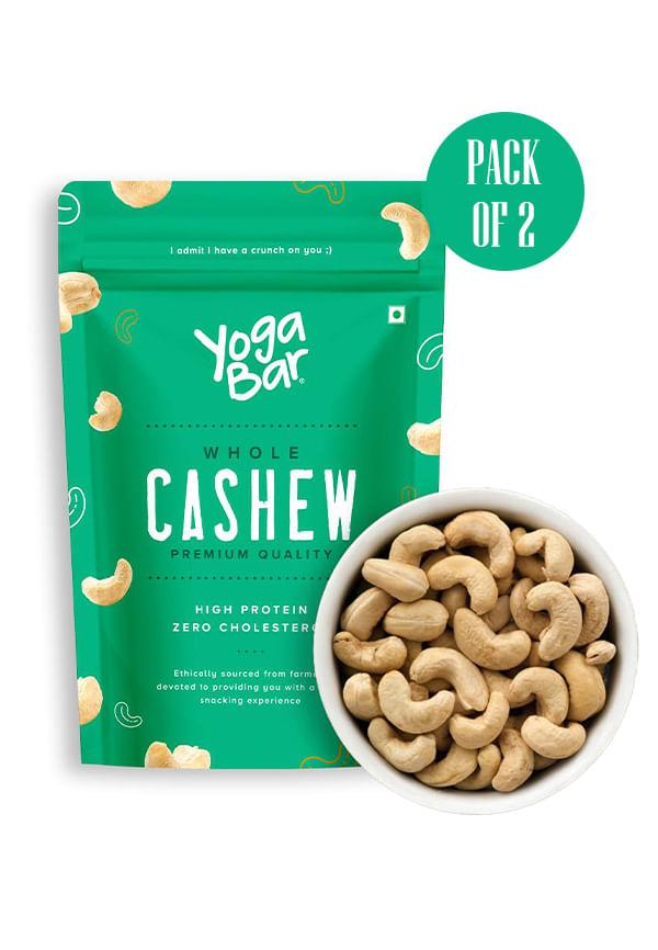 Cashews | 100% Natural & Premium Whole Organic Cashew Nuts(Pack of 2)