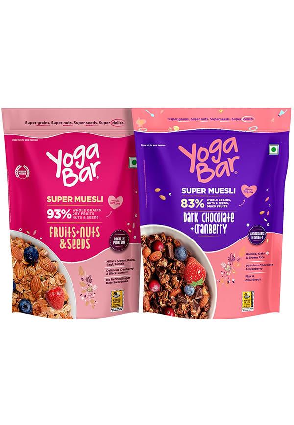 Fruit and Nut Muesli + Dark Chocolate Muesli